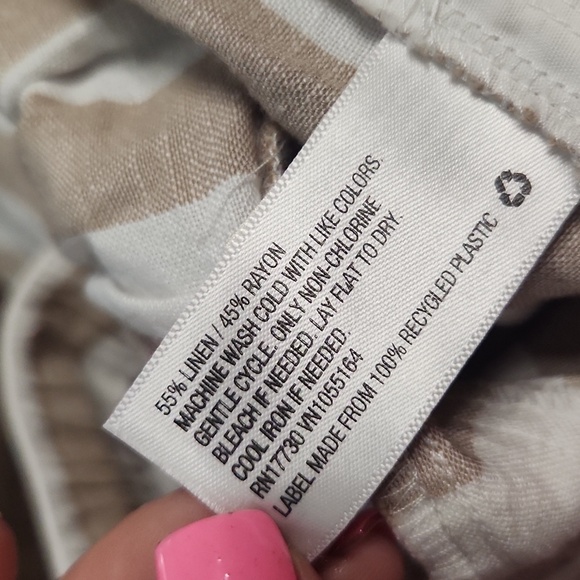 NWT A New Day striped linen blend shorts - Picture 5 of 5